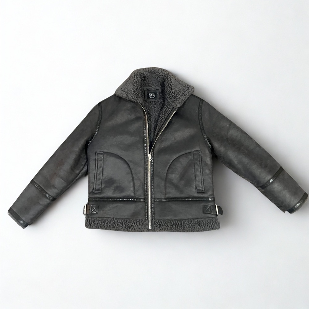 Zara Boys Aviator Coat Size 11-12